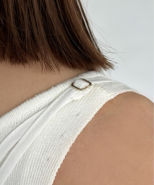 Olu.（オルドット）の「スカラップレースビスチェセット（ベスト・レディース・ブラック/ホワイト・FREE）」の6枚目の写真