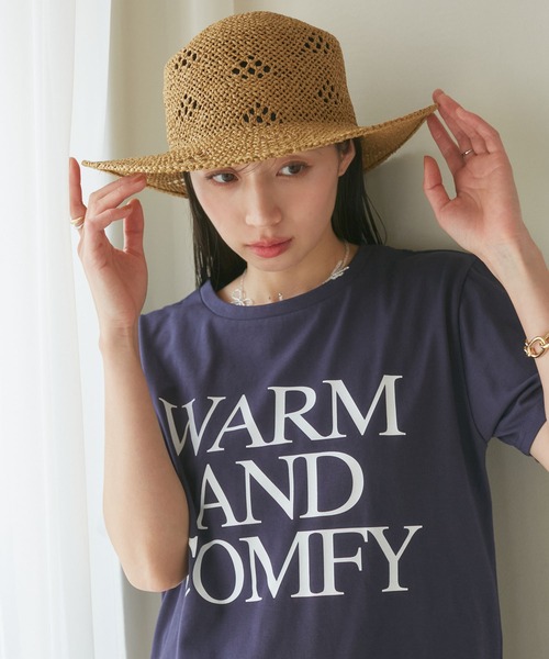 VIS（ビス）の「トライアングルメッシュハット（ハット・レディース・ベージュ系その他2/イエロー系その他3・FREE）」の6枚目の写真