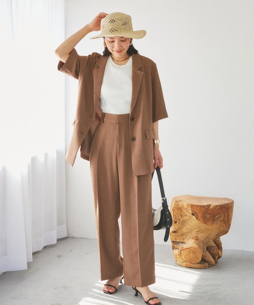 VIS（ビス）の「トライアングルメッシュハット（ハット・レディース・ベージュ系その他2/イエロー系その他3・FREE）」の21枚目の写真