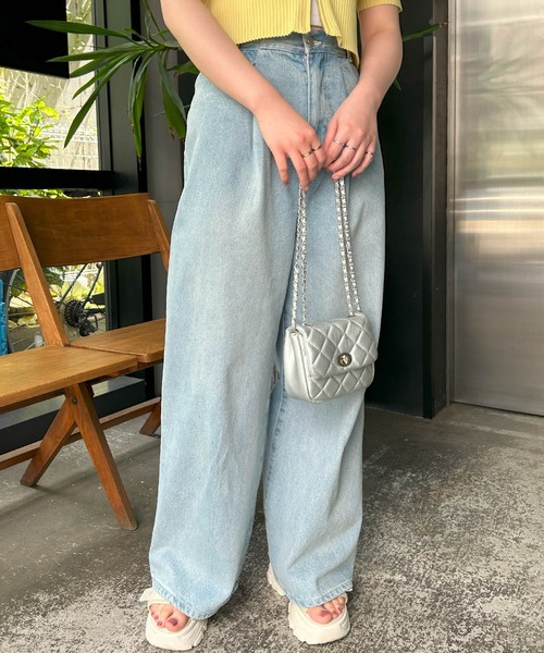 INGNI（イング）の「キルティングミニショルダーバッグ（ショルダーバッグ・レディース・オフホワイト/シルバー/ピンク/ブラック・ONE SIZE）」の18枚目の写真