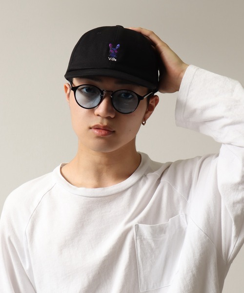 ViBe/ヴァイブ】ツイル/デニム ロゴ刺繍ローキャップ/菊池風風磨