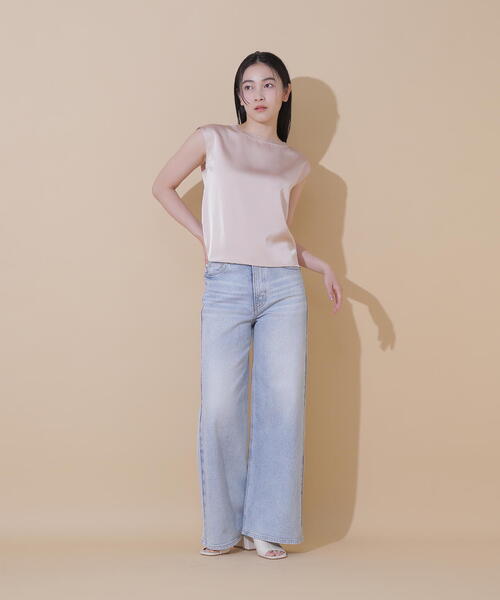 JILL by JILL STUART(ジルバイジルスチュアート)の「◇シアートリムサテンブラウス(シャツ/ブラウス・レディース・ホワイト系その他/ピンク/ブルー・FREE)」の11枚目の写真
