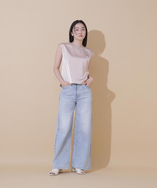 JILL by JILL STUART(ジルバイジルスチュアート)の「◇シアートリムサテンブラウス(シャツ/ブラウス・レディース・ホワイト系その他/ピンク/ブルー・FREE)」の12枚目の写真