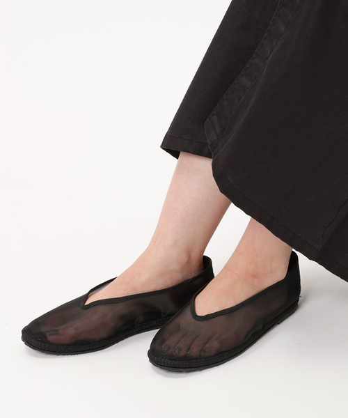 drogheria Crivellini（ドロゲリアクリベリーニ）の「【drogheria crivellini /ドロゲリア・クリベリーニ】tulle flat shoes（その他シューズ・レディース・ブラック・38/36/35/37）」の5枚目の写真