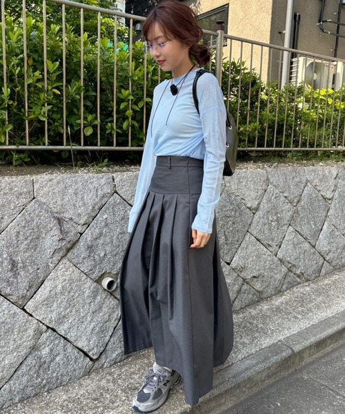 Birthday room(バースデイルーム)の「シアーカラートップス / sheer color tops(Tシャツ/カットソー・レディース・ピンク/イエロー/ブラック/ライトブルー・FREE)」の12枚目の写真