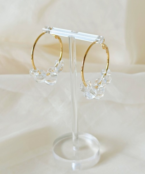 sowang(ソワン)の「クリアデザインフープピアス-clear design hoop pierce-(ピアス(両耳用)・レディース・シルバー/ゴールド・FREE)」の14枚目の写真