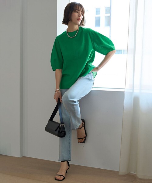 【セール】【洗える】リネンレーヨン フォルムブラウス（シャツ/ブラウス）｜UNFILO（アンフィーロ）