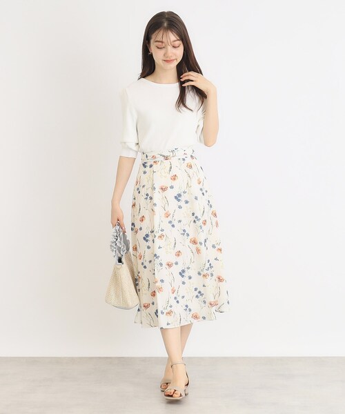 index（インデックス）の「◆クールタッチデザインスリーブニット【洗濯機洗い可/抗ピル/接触冷感】（ニット/セーター・レディース・ライトブルー/チャコールグレー/ブラック/ナチュラル/ホワイト系9・34/36/38/40/42）」の21枚目の写真