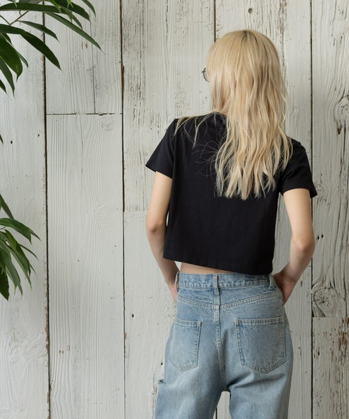 paradigm（パラダイム）の「サイロ天竺コンパクトT（Tシャツ/カットソー・レディース・ダークグレー/ホワイト/ブラック/ピンク/レッド・MEDIUM/SMALL）」の16枚目の写真