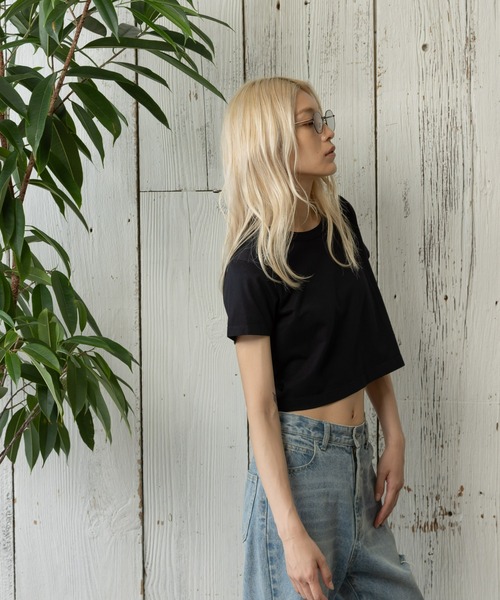 paradigm（パラダイム）の「サイロ天竺コンパクトT（Tシャツ/カットソー・レディース・ダークグレー/ホワイト/ブラック/ピンク/レッド・MEDIUM/SMALL）」の17枚目の写真