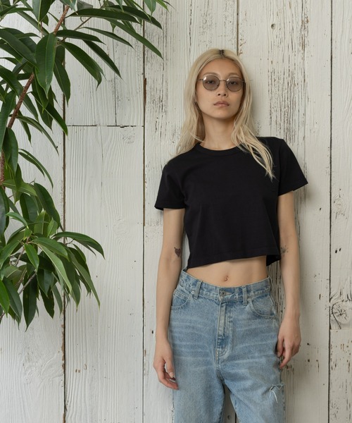 paradigm（パラダイム）の「サイロ天竺コンパクトT（Tシャツ/カットソー・レディース・ダークグレー/ホワイト/ブラック/ピンク/レッド・MEDIUM/SMALL）」の18枚目の写真