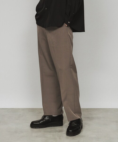 tk.TAKEO KIKUCHI（ティーケータケオキクチ）の「◆360度ストレッチワイドストレートパンツ（スラックス・メンズ・グレー/ブラック/ダークブラウン・01/02/03/04）」の3枚目の写真