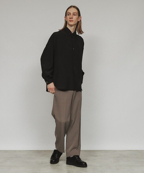 tk.TAKEO KIKUCHI（ティーケータケオキクチ）の「◆360度ストレッチワイドストレートパンツ（スラックス・メンズ・グレー/ブラック/ダークブラウン・01/02/03/04）」の16枚目の写真