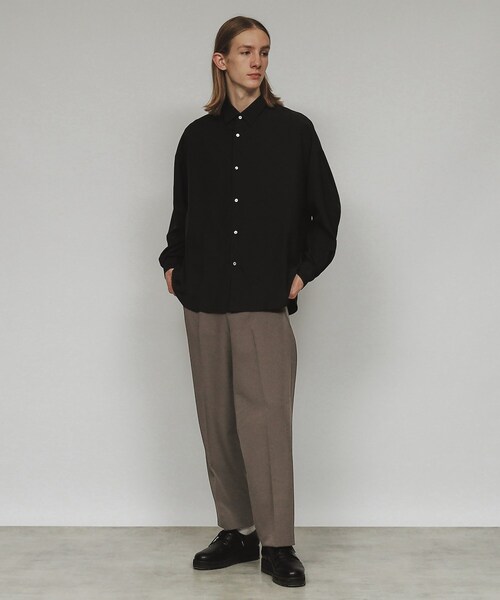 tk.TAKEO KIKUCHI（ティーケータケオキクチ）の「◆360度ストレッチワイドストレートパンツ（スラックス・メンズ・グレー/ブラック/ダークブラウン・01/02/03/04）」の17枚目の写真