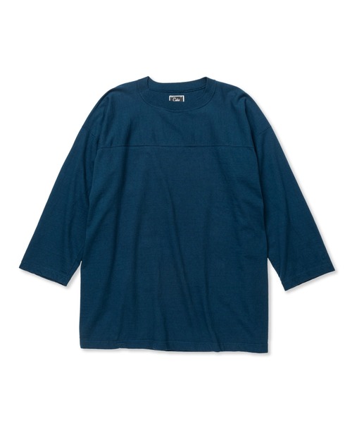 CALEE（キャリー）の「9 LENGTH 4/- SINKER KNITTING FOOTBALL TEE（Tシャツ/カットソー・メンズ・ブラック/ホワイト/ブルー・LARGE/X-LARGE/MEDIUM）」の3枚目の写真
