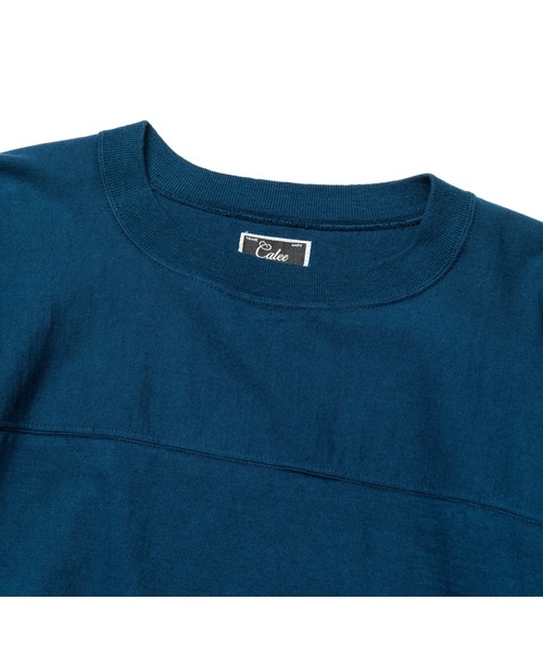 CALEE（キャリー）の「9 LENGTH 4/- SINKER KNITTING FOOTBALL TEE（Tシャツ/カットソー・メンズ・ブラック/ホワイト/ブルー・LARGE/X-LARGE/MEDIUM）」の5枚目の写真