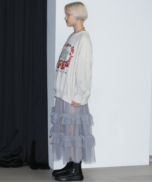 ROSE BUDラップチュールフリルスカート ROSE BUD（ローズバッド）の「ラップチュールフリルスカート