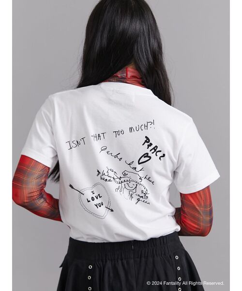 jouetie(ジュエティ)の「【JANIS】Distressed photo print t-shirts【コラボ】(Tシャツ/カットソー・レディース・レッド/ピンク/ブラック/オフホワイト・MEDIUM)」の6枚目の写真