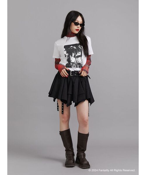 jouetie(ジュエティ)の「【JANIS】Distressed photo print t-shirts【コラボ】(Tシャツ/カットソー・レディース・レッド/ピンク/ブラック/オフホワイト・MEDIUM)」の9枚目の写真