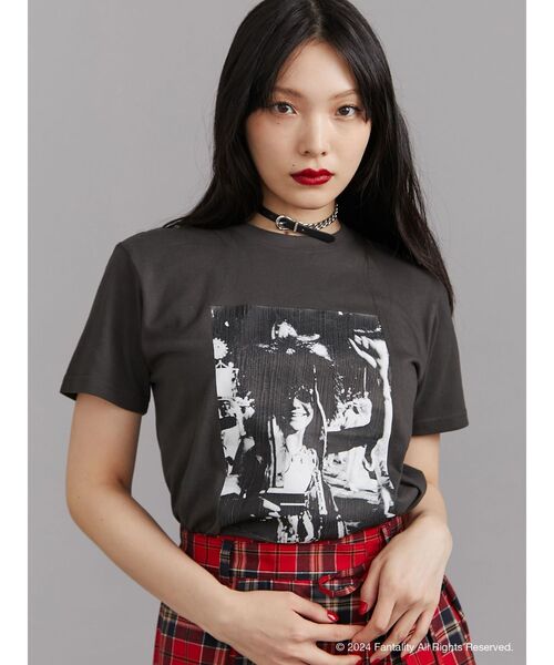 jouetie(ジュエティ)の「【JANIS】Distressed photo print t-shirts【コラボ】(Tシャツ/カットソー・レディース・レッド/ピンク/ブラック/オフホワイト・MEDIUM)」の13枚目の写真