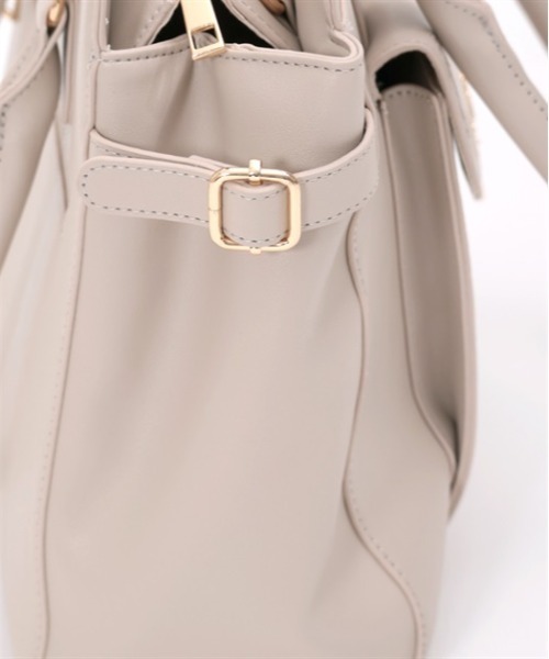 axes femme（アクシーズファム）の「鍵モチーフ付型押しＡ４トート（トートバッグ・レディース・ブラック/グレイッシュベージュ/ピンク・FREE）」の5枚目の写真