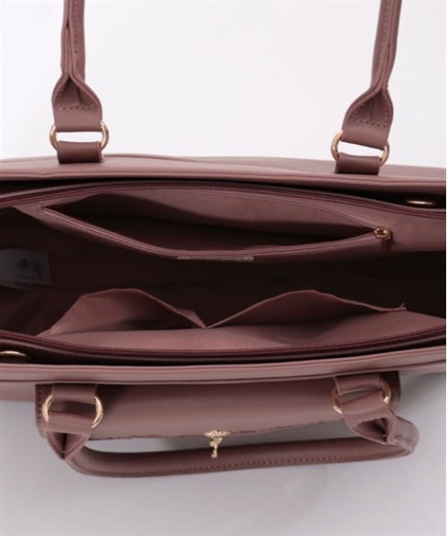 axes femme（アクシーズファム）の「鍵モチーフ付型押しＡ４トート（トートバッグ・レディース・ブラック/グレイッシュベージュ/ピンク・FREE）」の19枚目の写真