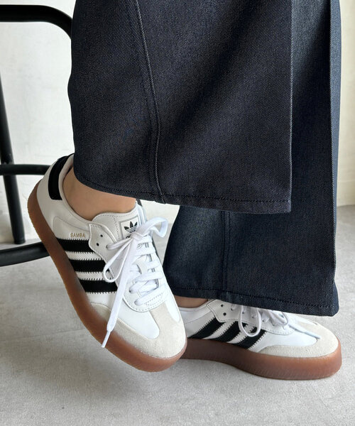 DouDou(ドゥドゥ)の「【adidas/アディダス】SAMBAE W(スニーカー・レディース・ホワイト・23.5cm/24cm/24.5cm)」の11枚目の写真