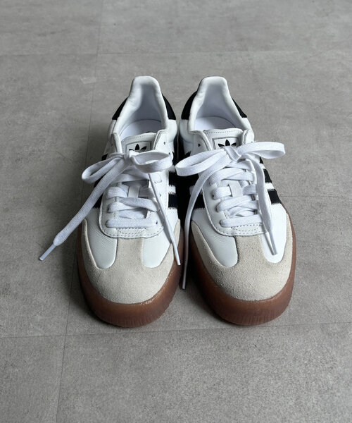 DouDou(ドゥドゥ)の「【adidas/アディダス】SAMBAE W(スニーカー・レディース・ホワイト・23.5cm/24cm/24.5cm)」の9枚目の写真