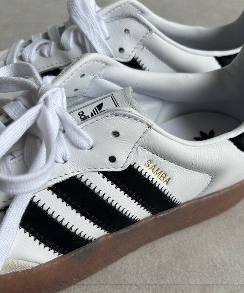 DouDou(ドゥドゥ)の「【adidas/アディダス】SAMBAE W(スニーカー・レディース・ホワイト・23.5cm/24cm/24.5cm)」の4枚目の写真