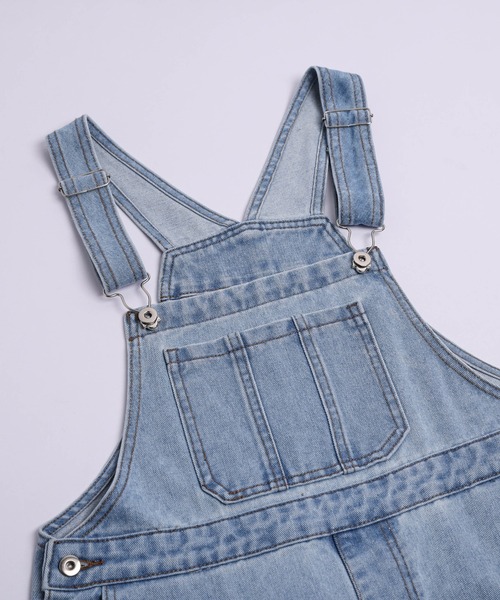 AMELY(エミリー)の「ハートデザイン加工デニムサロペット(サロペット/オーバーオール・レディース・ライトブルー/ブルー・M/L)」の13枚目の写真