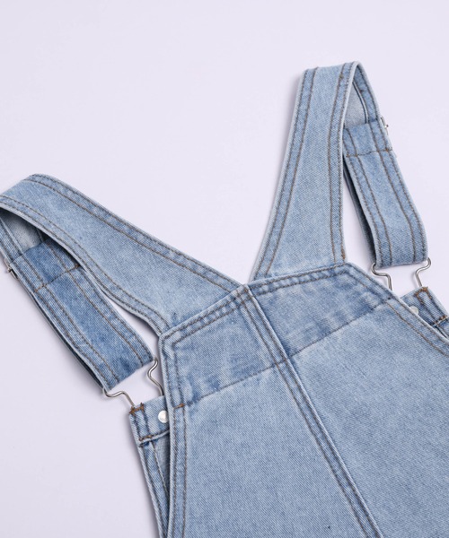 AMELY(エミリー)の「ハートデザイン加工デニムサロペット(サロペット/オーバーオール・レディース・ライトブルー/ブルー・M/L)」の19枚目の写真