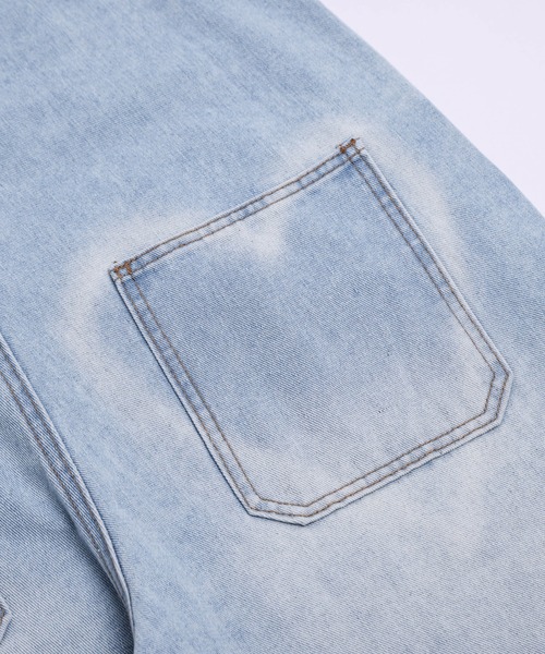 AMELY(エミリー)の「ハートデザイン加工デニムサロペット(サロペット/オーバーオール・レディース・ライトブルー/ブルー・M/L)」の20枚目の写真
