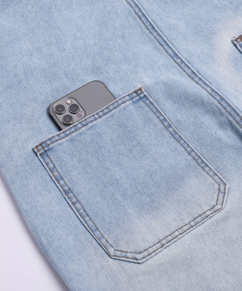 AMELY(エミリー)の「ハートデザイン加工デニムサロペット(サロペット/オーバーオール・レディース・ライトブルー/ブルー・M/L)」の21枚目の写真