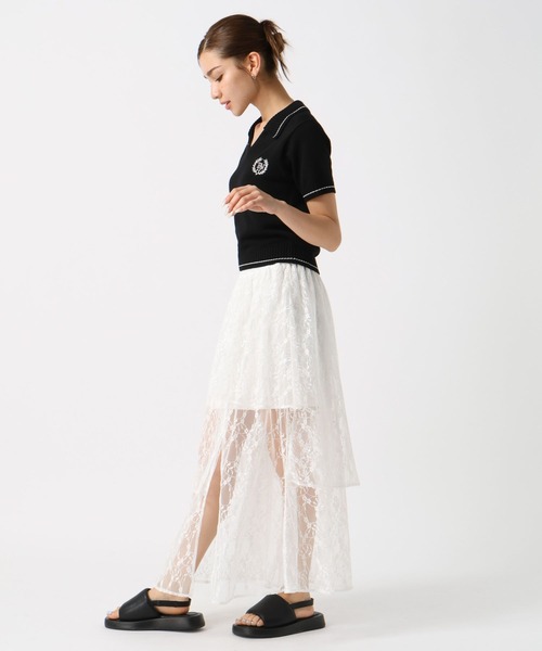 FOREVER 21(フォーエバー トゥエンティーワン)の「【2024SS】襟付きスキッパーニット(ニット/セーター・レディース・グリーン/ブラック/レッド・FREE)」の18枚目の写真