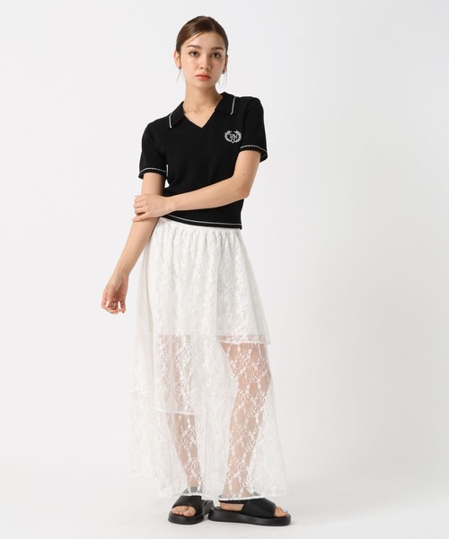 FOREVER 21(フォーエバー トゥエンティーワン)の「【2024SS】襟付きスキッパーニット(ニット/セーター・レディース・グリーン/ブラック/レッド・FREE)」の19枚目の写真