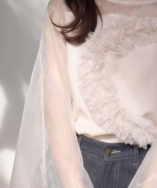 mellowneon（メロウネオン）の「長袖ブラウス（シャツ/ブラウス・レディース・アイボリー・FREE）」の2枚目の写真