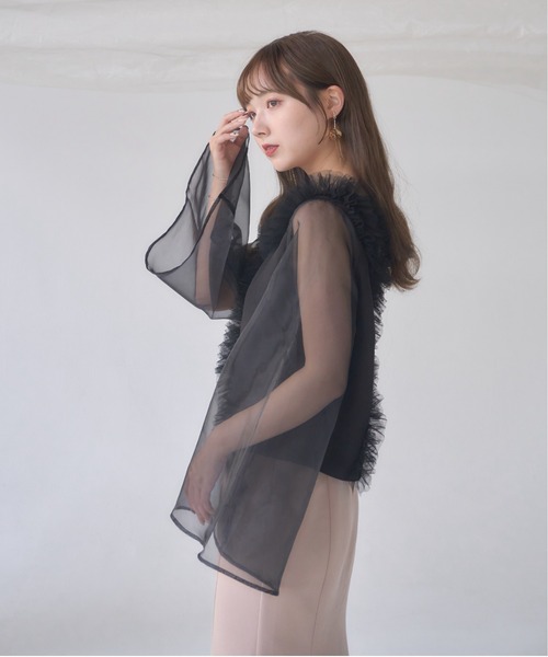 mellowneon（メロウネオン）の「長袖ブラウス（シャツ/ブラウス・レディース・アイボリー・FREE）」の6枚目の写真