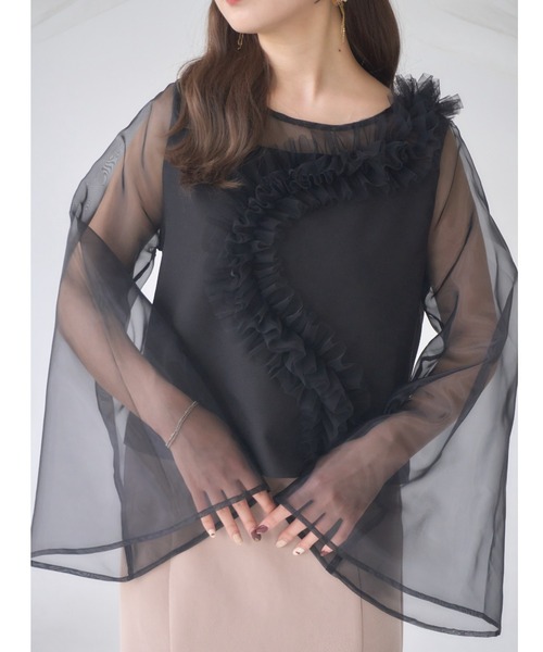 mellowneon（メロウネオン）の「長袖ブラウス（シャツ/ブラウス・レディース・アイボリー・FREE）」の9枚目の写真