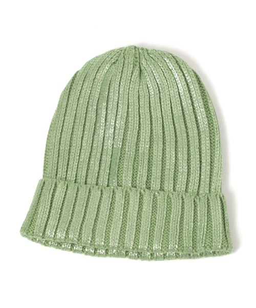 niko and...（ニコアンド）の「オリジナル箔プリントニットワッチ（ニットキャップ/ビーニー・レディース・ブラック/グレー/ベージュ/グリーン・FREE）」の4枚目の写真