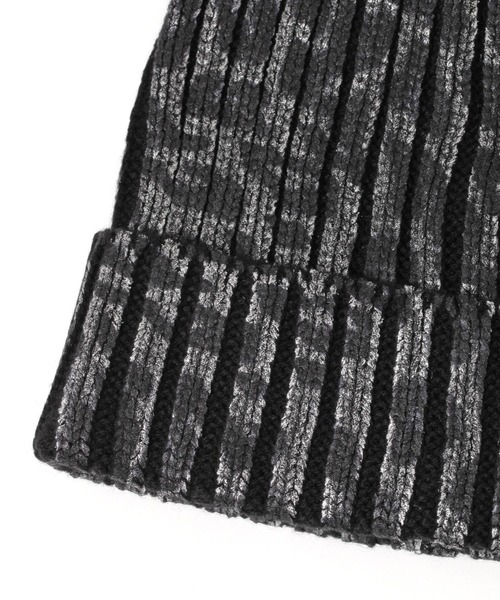 niko and...（ニコアンド）の「オリジナル箔プリントニットワッチ（ニットキャップ/ビーニー・レディース・ブラック/グレー/ベージュ/グリーン・FREE）」の12枚目の写真