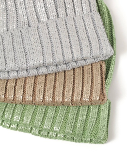 niko and...（ニコアンド）の「オリジナル箔プリントニットワッチ（ニットキャップ/ビーニー・レディース・ブラック/グレー/ベージュ/グリーン・FREE）」の16枚目の写真