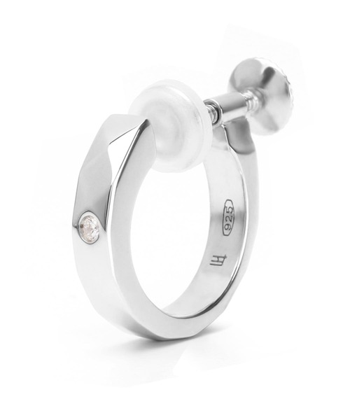 イヤリング LH for Gift シルバーイヤリング/カッティング/シルバー925 ライオンハート イヤリング メンズ レディース シルバー イヤリング