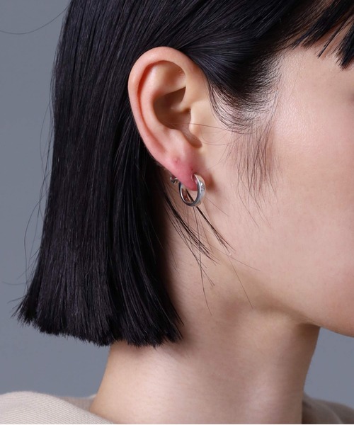 イヤリング LH for Gift シルバーイヤリング/カッティング/シルバー925 ライオンハート イヤリング メンズ レディース シルバー イヤリング