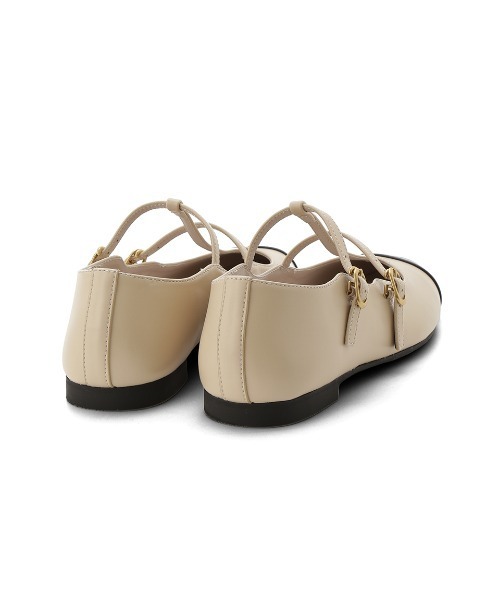 【セール】ダブルストラップバレエシューズ（パンプス）｜Mila Owen（ミラオーウェン）