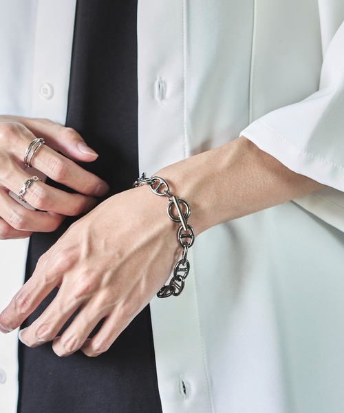 MAISON CLUB（メゾンクラブ）の「【MAISON CLUB】Anchor Chain bracelet アンカーチェーンブレスレット INF（ブレスレット・メンズ・シルバー系その他3/シルバー系その他/シルバー/シルバー系その他4/ゴールド/ブラック/シルバー系その他5/シルバー系9/シルバー系8/シルバー系その他7/シルバー系その他6・FREE）」の13枚目の写真