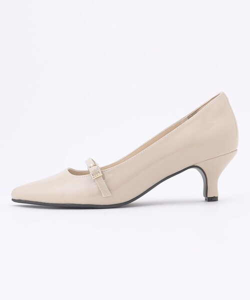 ANY SIS(エニィスィス)の「【23.0~24.0cm】ミニストーンバックル パンプス(パンプス・レディース・ベージュ系/ブラック系・SMALL/MEDIUM/LARGE)」の3枚目の写真