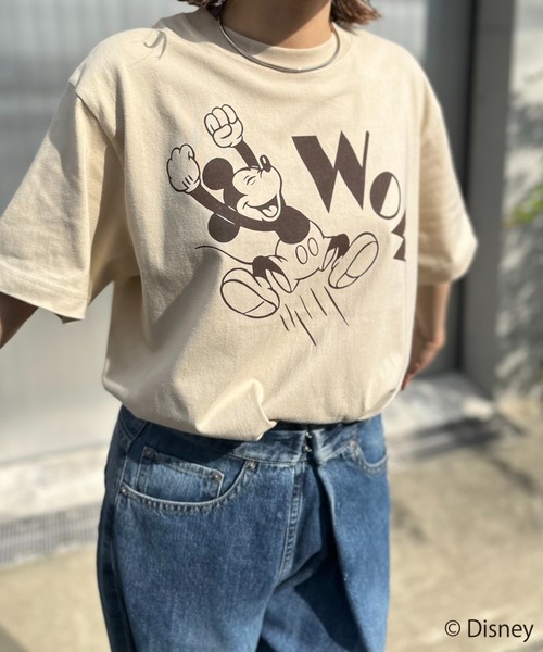 ハグオーワー ミッキーマウス Ｔシャツ M セール】【Disney(ディズニー)】別注 ミッキーマウス / WOWプリント