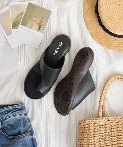 【セール】Nuts worldトングサンダル（合皮）（サンダル）｜FUNALIVE（ファンアライブ）