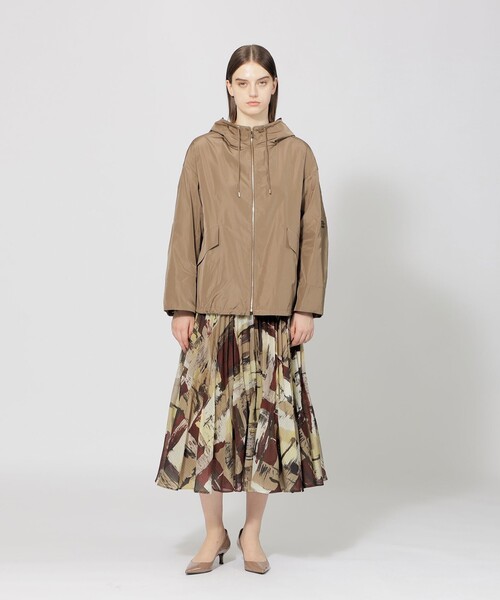 グラフィカルプリント プリーツスカート EPOCA