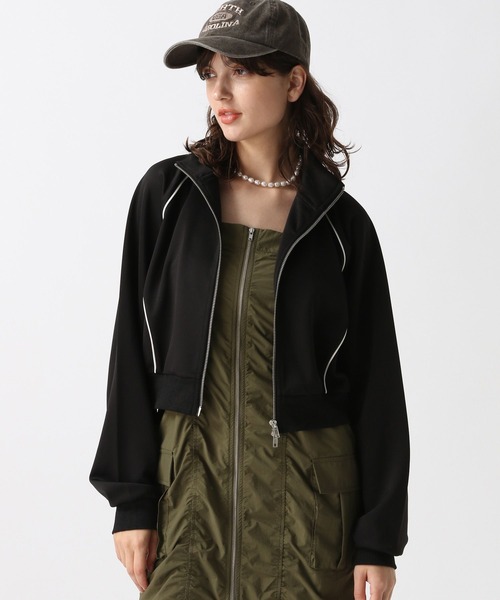 FOREVER 21（フォーエバー トゥエンティーワン）の「【2024FW】ポイントライントラックジャケット（ブルゾン・レディース・グレー/ネイビー/ブラック/レッド・FREE）」の20枚目の写真